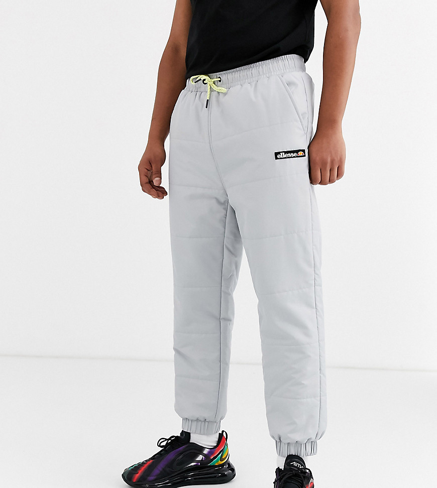 ellesse Panna quilted ripstop joggers in grey exclusive at ASOS