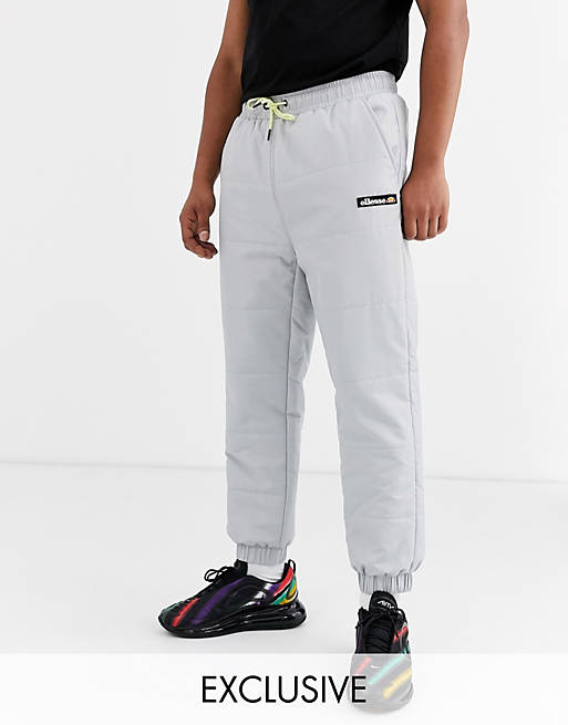 ellesse Panna quilted ripstop joggers in grey exclusive at ASOS | ASOS