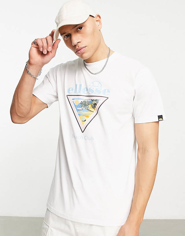 ellesse - pavlo t-shirt with print in white