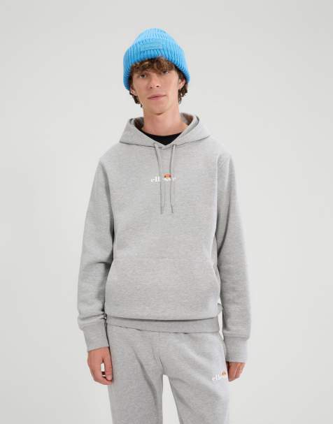ellesse Pershuta 2 long sleeve over head hoodie in light grey marl - view 1