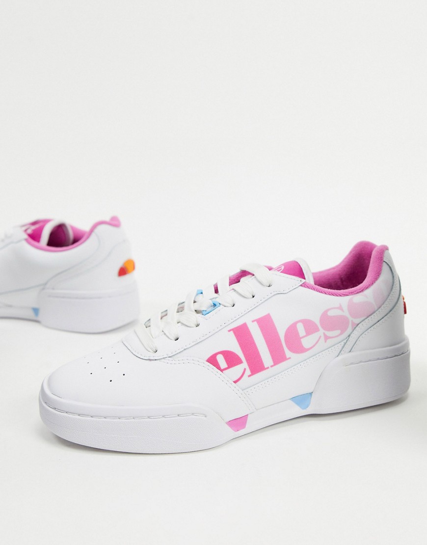 Ellesse - Piacentino - Sneakers van leer met logo in wit