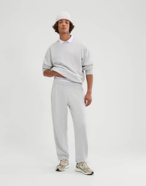 ellesse Pideura jog pant in light grey marl