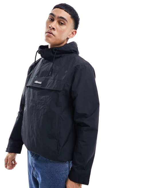 ellesse - Pierleoni - Sort anorak-jakke med hætte