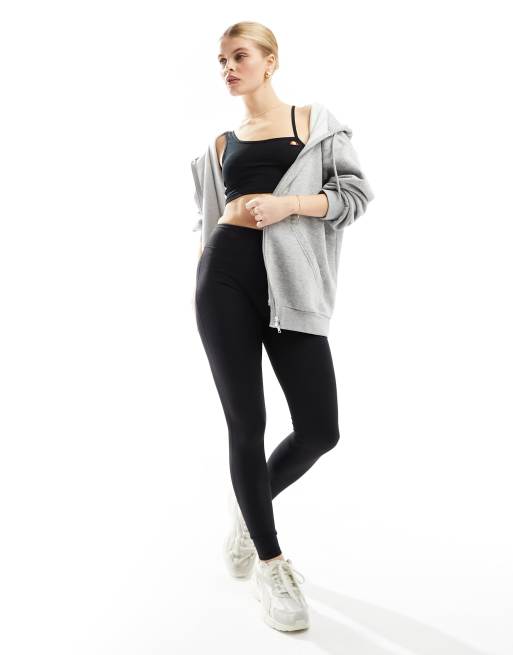 ellesse – Playsol – Svart, asymmetrisk crop top, 3 av 4