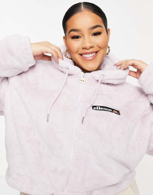 ellesse Plus Fleece hoodie in lila ASOS