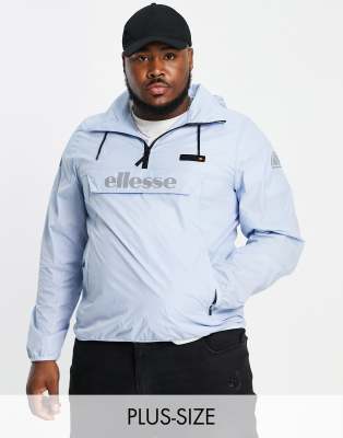 ellesse PLUS Ion overhead logo jacket in blue - ASOS Price Checker