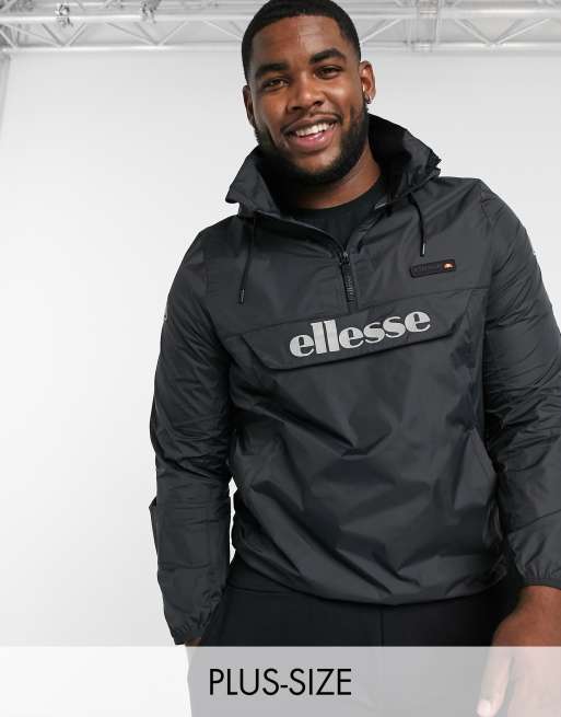 ellesse – PLUS – Ion – Svart anorak med reflekterande logga