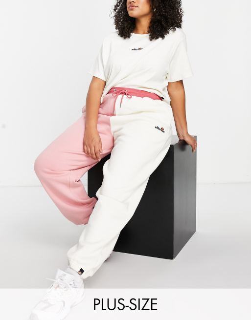 ellesse plus Joggingbroek met kleurvlakken in roze ASOS