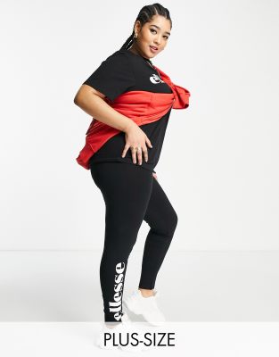 ellesse logo leggings in black