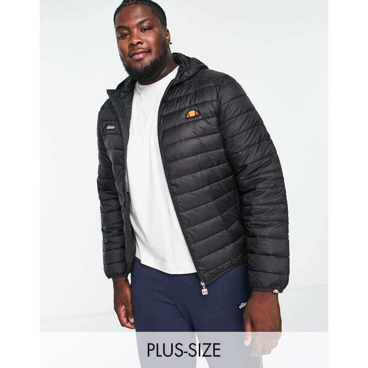 Ellesse lombardy store padded jacket black