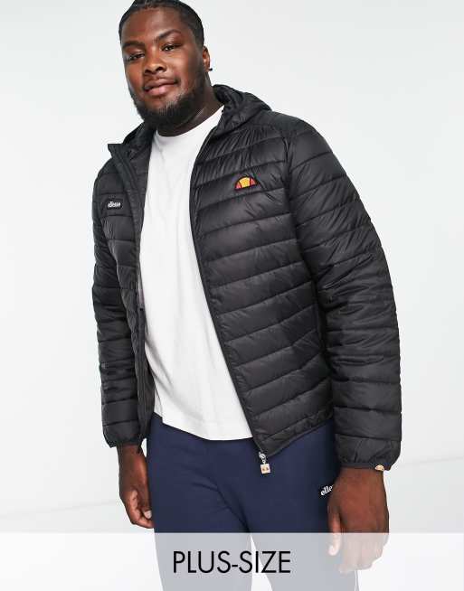 Ellesse Men's Lombardy Padded Jacket, Black, X-Small at