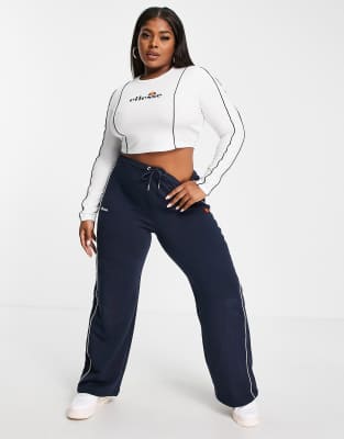 ellesse black crop top