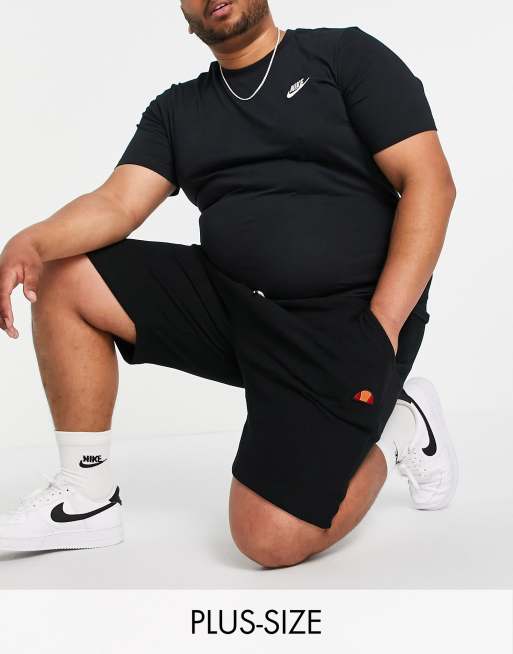 ellesse Plus Noli log sweat shorts in black