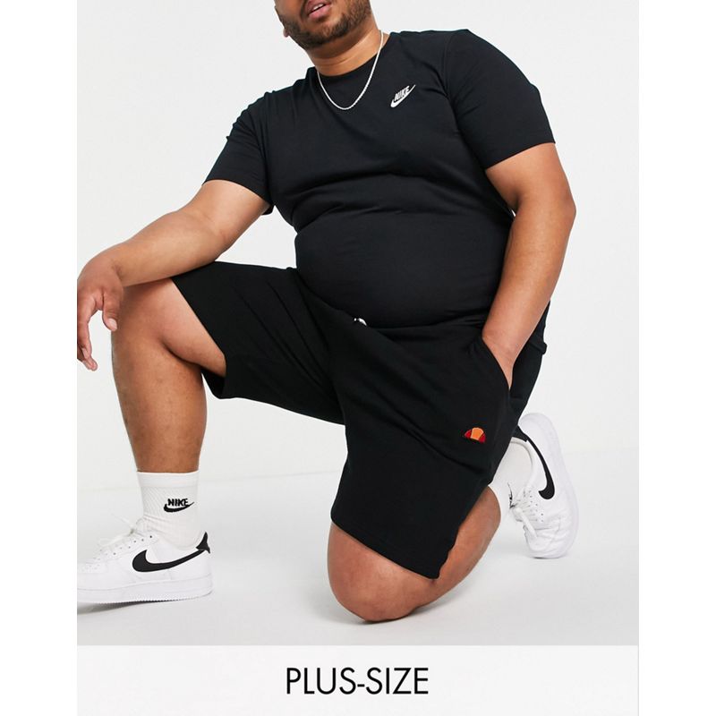 Pantaloncini Activewear ellesse PLUS - Noli - Pantaloncini in felpa neri con logo