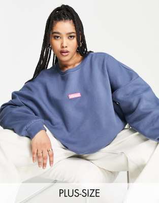 ellesse plus oversized sweatshirt in blue