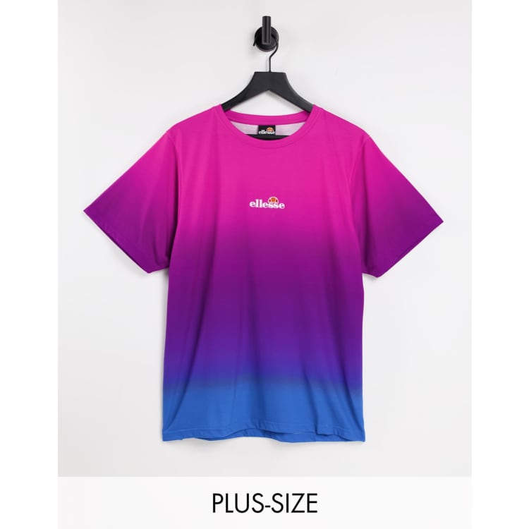 ellesse plus oversized tie dye t-shirt in pink ASOS