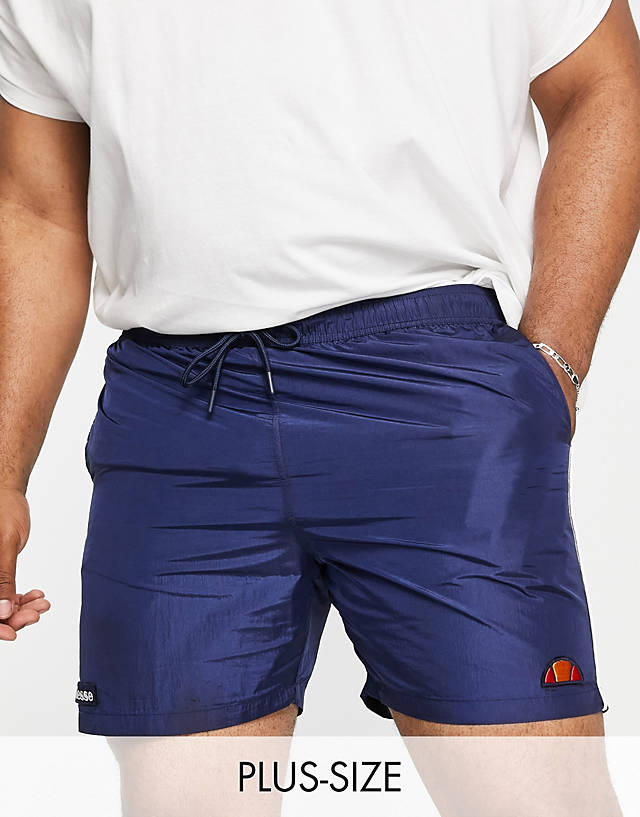 ellesse - plus short with white piping in blue