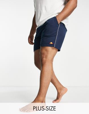 ellesse ellesse plus swim shorts with logo in navy