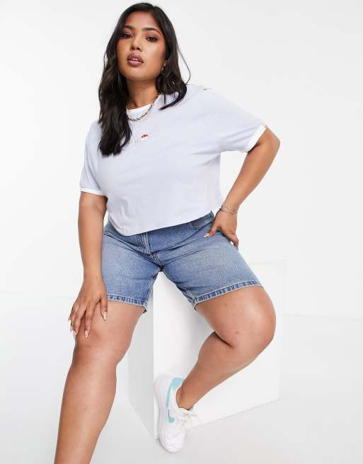 ellesse Plus - T-shirt crop top avec logo - Bleu, 4 de 4