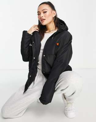 ellesse puffer jacket in black | ASOS