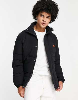 ellesse puffer jacket in black - ASOS Price Checker