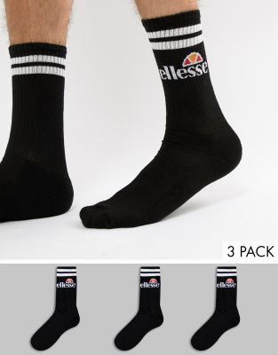 ellesse  Pullo  Svarta strumpor i 3-pack Svart