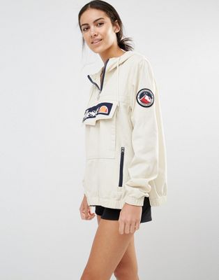 ellesse | Ellesse Pullover Hooded Jacket With Half Zip And Logo On Front