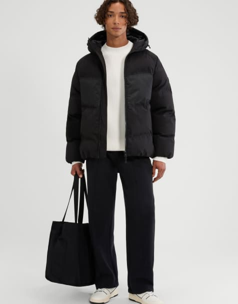 ellesse Raffaele padded jacket in black - view 1