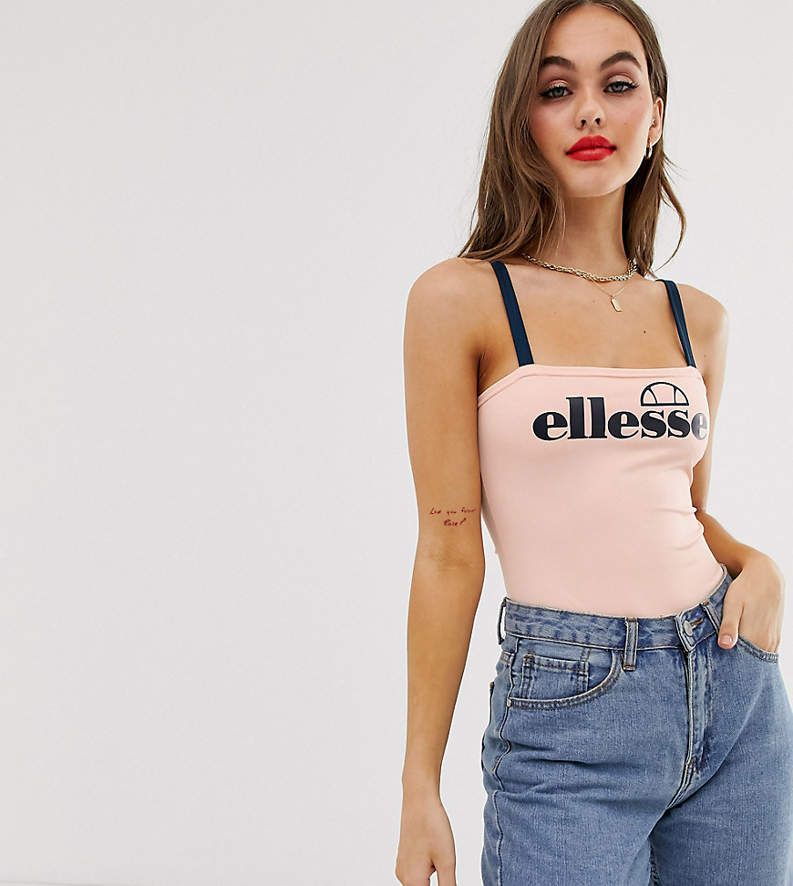 Ellesse recycled body with front logo-Pink