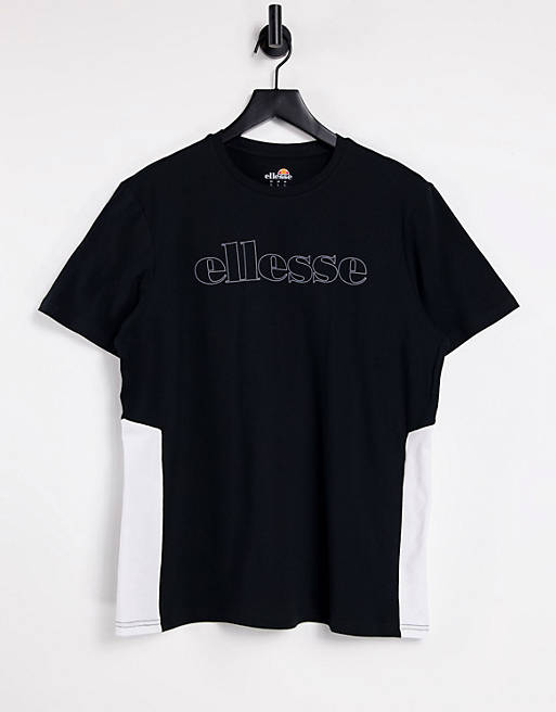 T-Shirts & Vests ellesse reflective chest logo t-shirt in black 