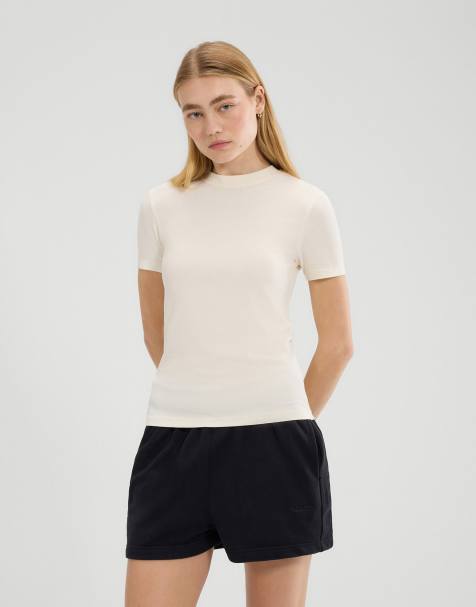 ellesse Reino slim tee in off white