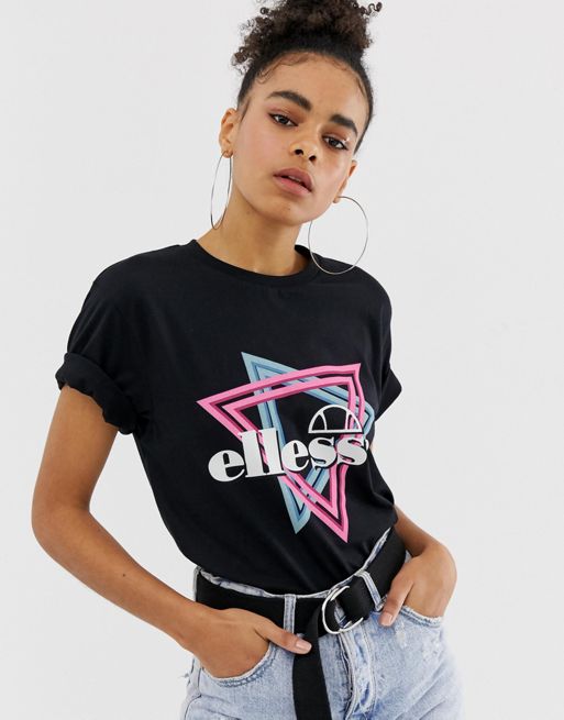 Ellesse relaxed t-shirt with triangle front logo | ASOS
