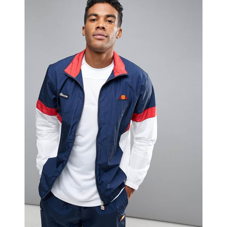 Ellesse woven pocket full zip online jacket