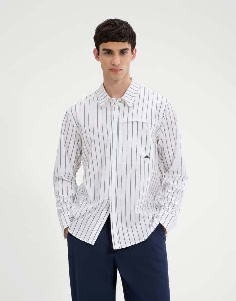 ellesse Revonali long sleeve shirt in off white - view 1