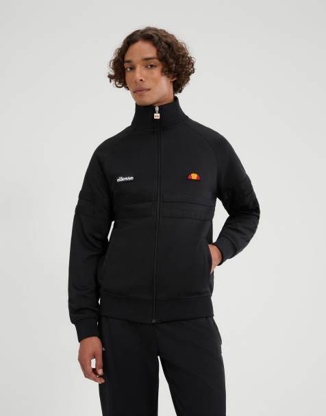 ellesse Rimini track jacket in black mono - view 1