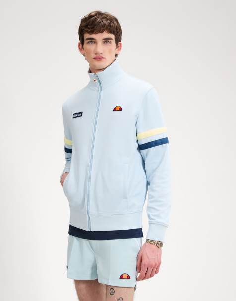 ellesse Roma track jacket in light blue/blue - view 1