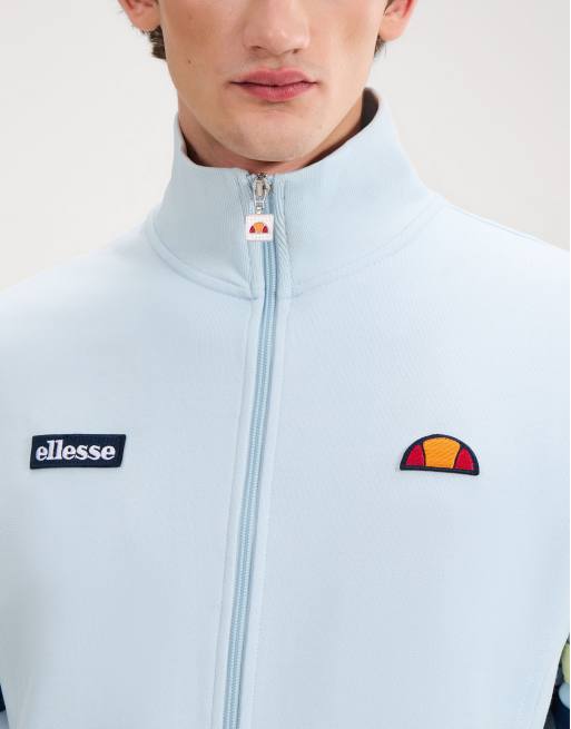 ellesse Roma track jacket in light blue/blue, 3 of 4