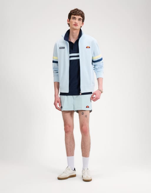 ellesse Roma track jacket in light blue/blue, 4 of 4