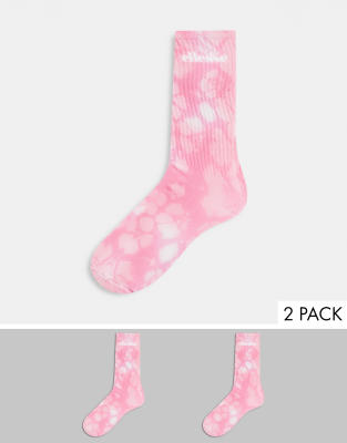 ellesse -  – Rosa Socken in Batik-Optik im 2er-Pack, exklusiv bei 