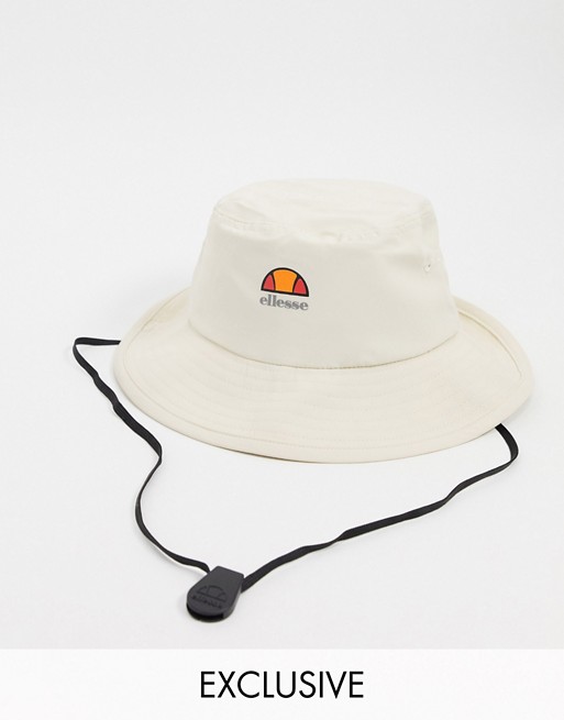 ellesse Sabi bucket hat in stone exclusive at ASOS