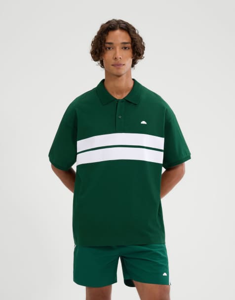 ellesse Sbarri polo in dark green - view 1