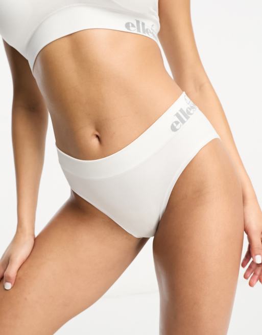 Ellesse seamfree brief in white, 3 of 4