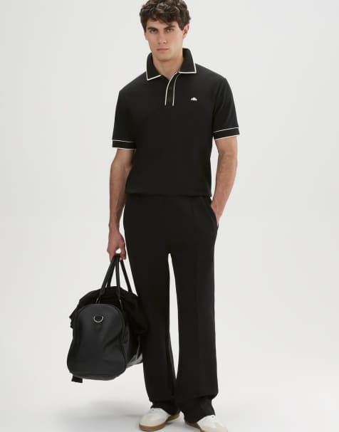 ellesse Seldanta polo in black - view 1