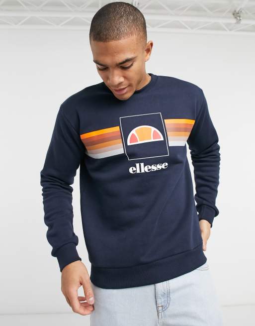 ellesse Senoner sweatshirt in navy ASOS