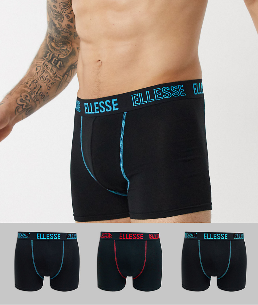 Ellesse - Set van 3 boxershorts met zwart logo