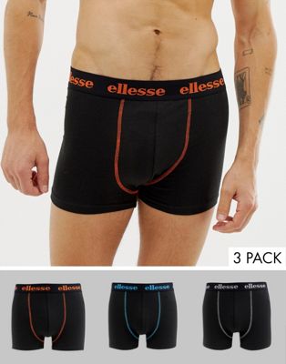 Ellesse - Set van 3 boxershorts voor heren-Zwart