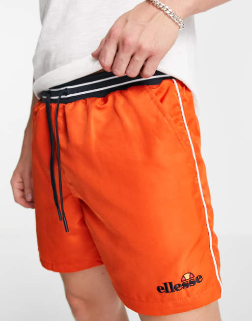 ellesse - Short met klein logo in oranje