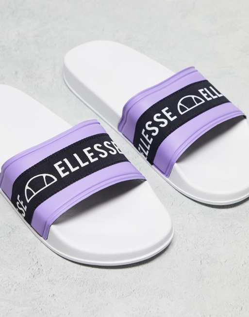 Ellesse sliders in purple exclusive at ASOS