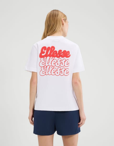 ellesse Soffio short sleeve graphic t-shirt in white - view 1