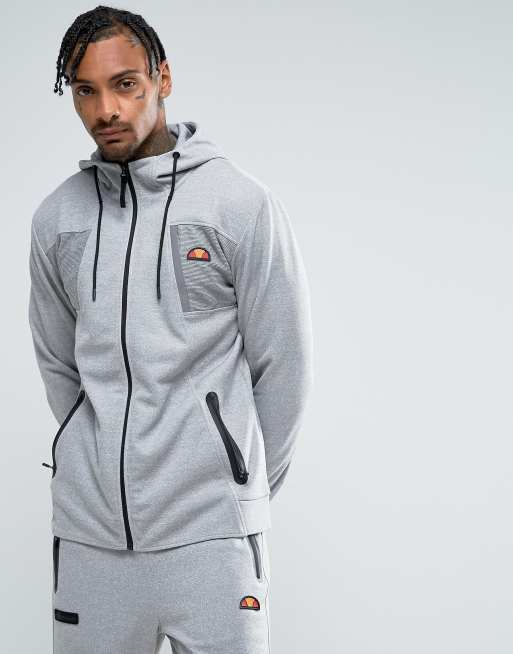 Ellesse grey tracksuit best sale